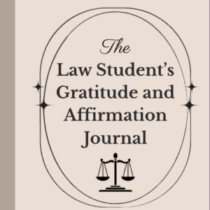 law student gratitude and affirmation journal